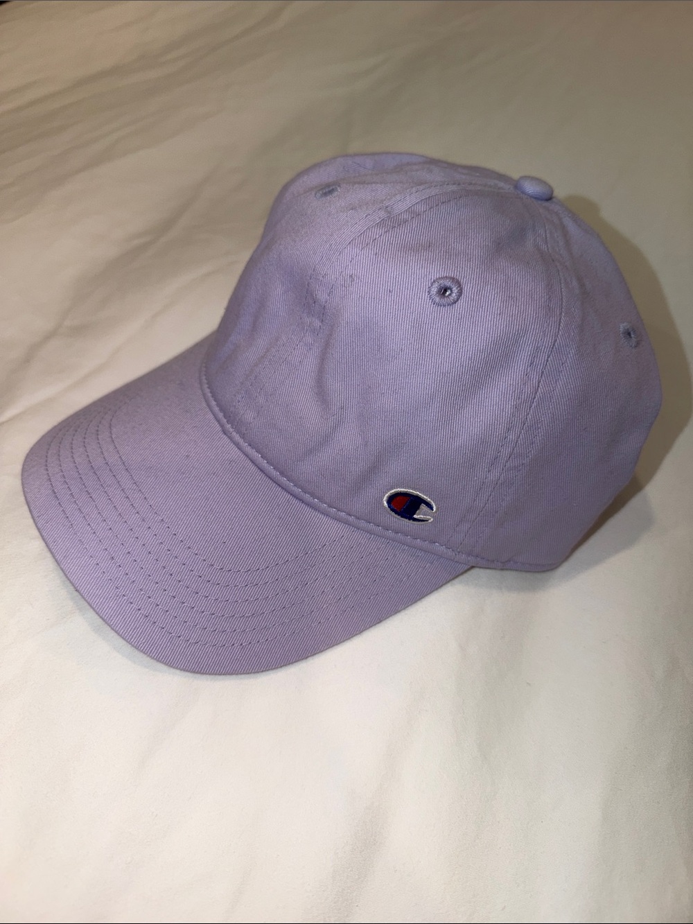 Champion Lilac Dad Hat with Embroidered Logo